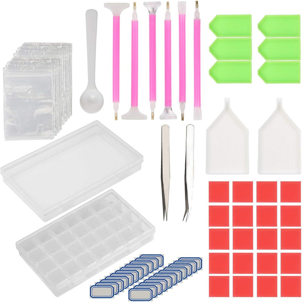 Ensemble d'outils de peinture au diamant de 59 pièces