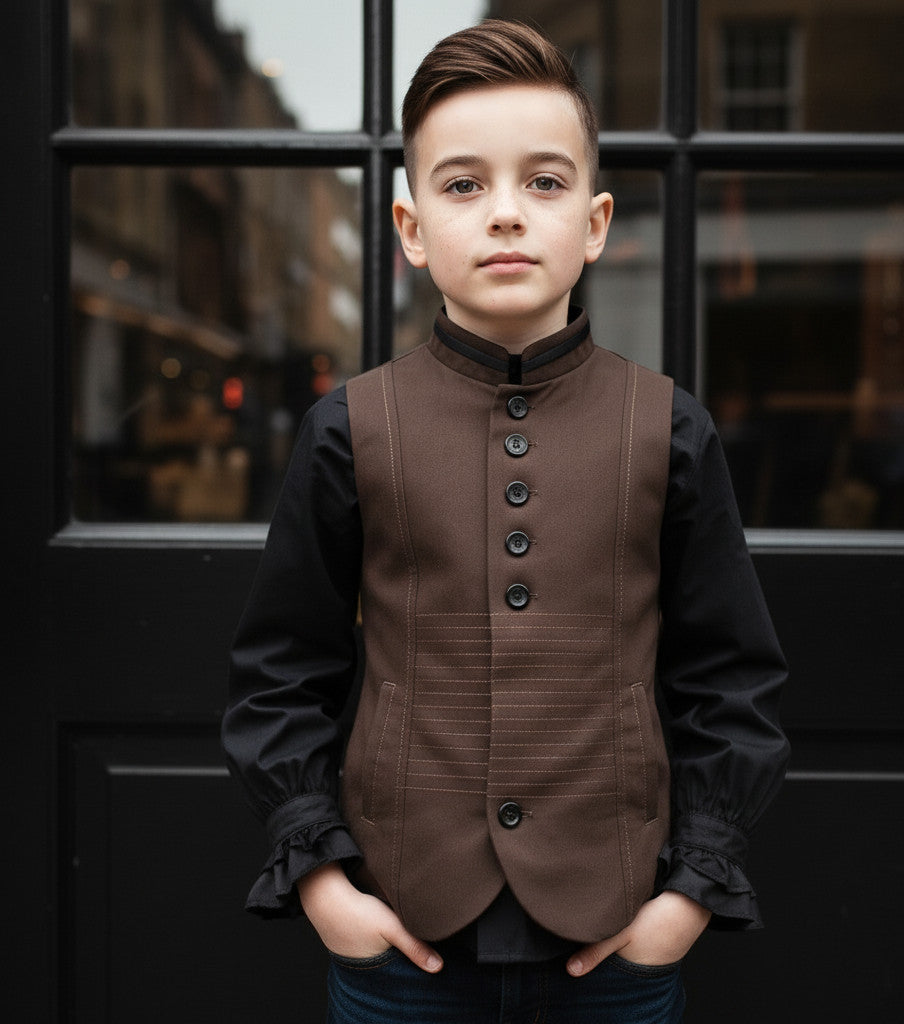 Garçons Veste Formel Garçon Anneau de Mariage Enveloppe Velvet Age 3-9Y