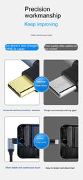 Double Type-C Câble de données à fonction complète Chargement rapide