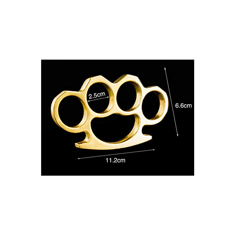 2pcs Titanium acier laiton Knuckles en laiton multifonction