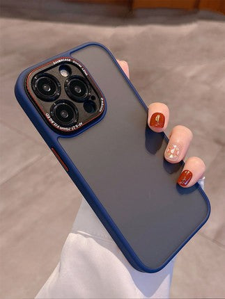 Metal Lens Circle Skin Feeling Matte Protection Cover