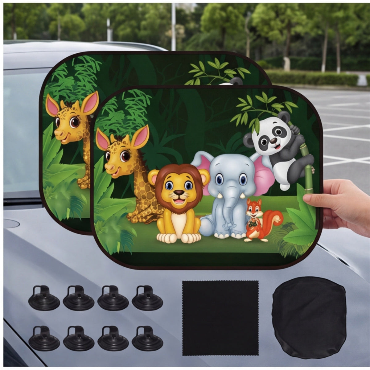 1 paire + 8 coupes d'aspiration: jeu de soleil pour les animaux de compagnie