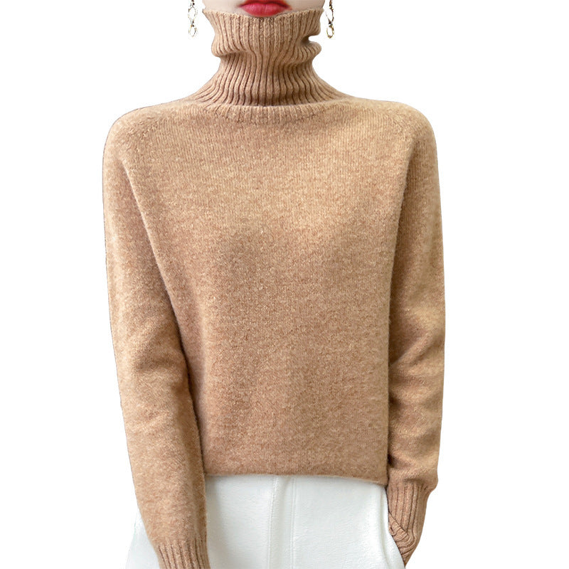 Chandail tricoté Pull à manches longues en couleur solide
