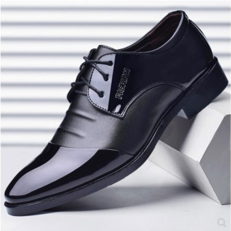 Chaussures en cuir pour hommes British Style Noir