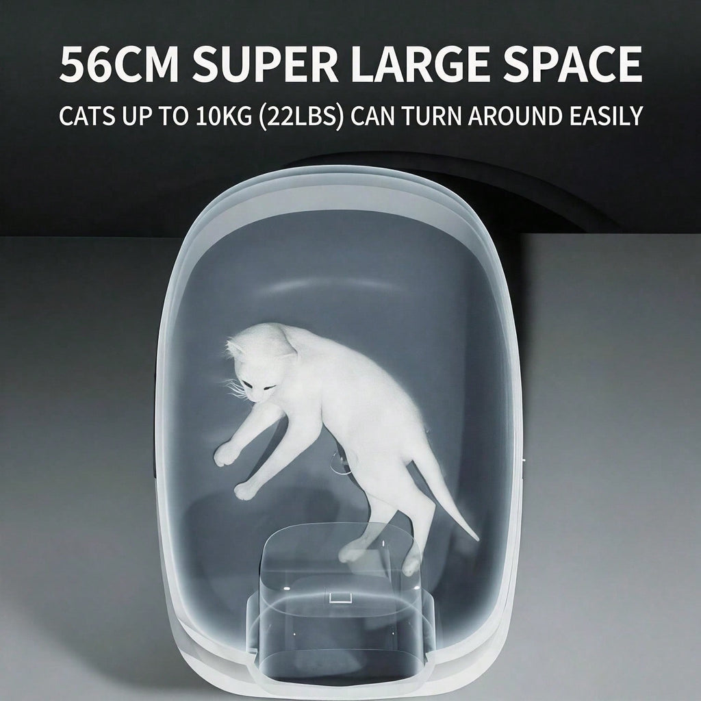 Fully Enclosed Litter Box with UV Sterilization Odor Control