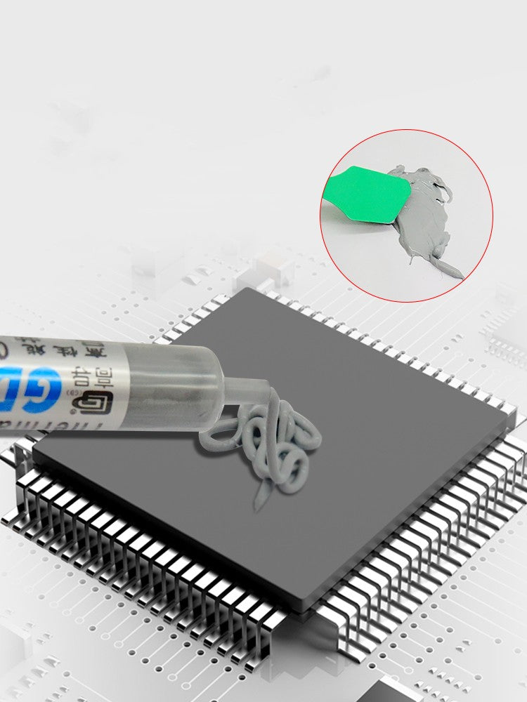 CPU thermoconductrice silicone graisse dissipation de chaleur pâte ordinateur carnet de notes