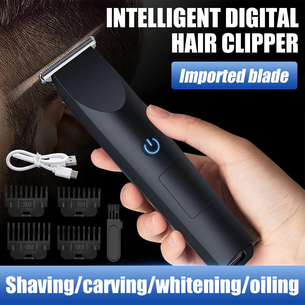 Cheveux professionnels sans fil pour hommes et cheveu de barbe - Kit de rasoir électrique complet