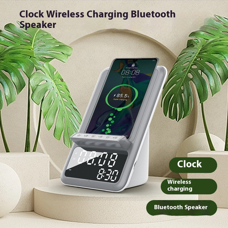 Horloge créative sans fil charge Haut-parleur Bluetooth