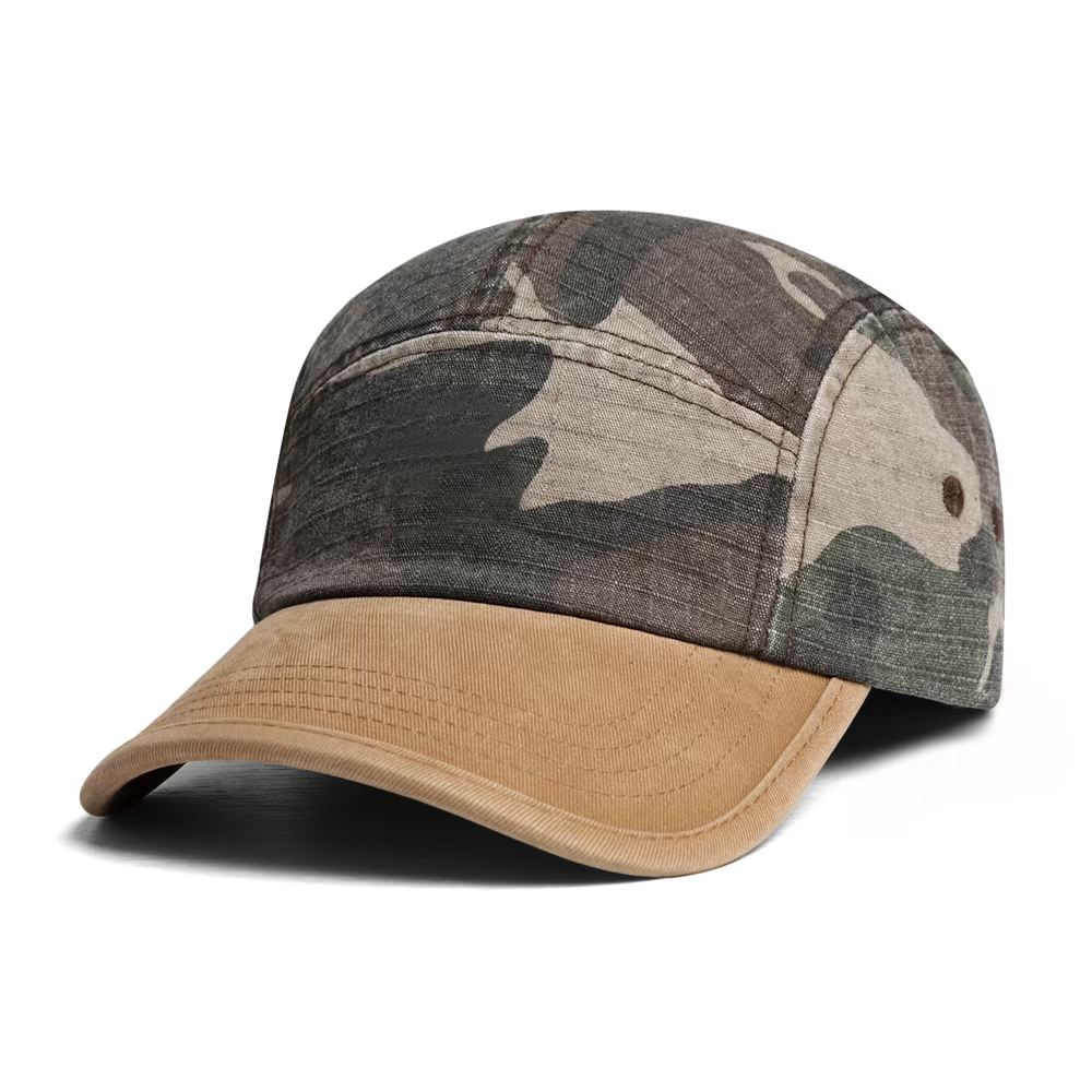 Style américain Vintage Patchwork Lavé Casquette de baseball décontractionnée
