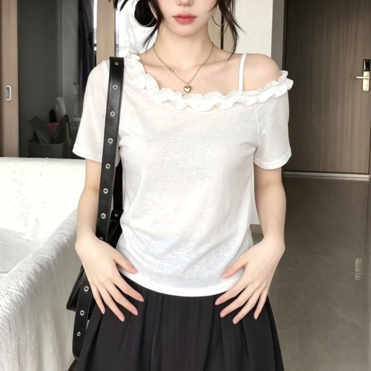 Camisole à manches courtes pour femmes à manches courtes