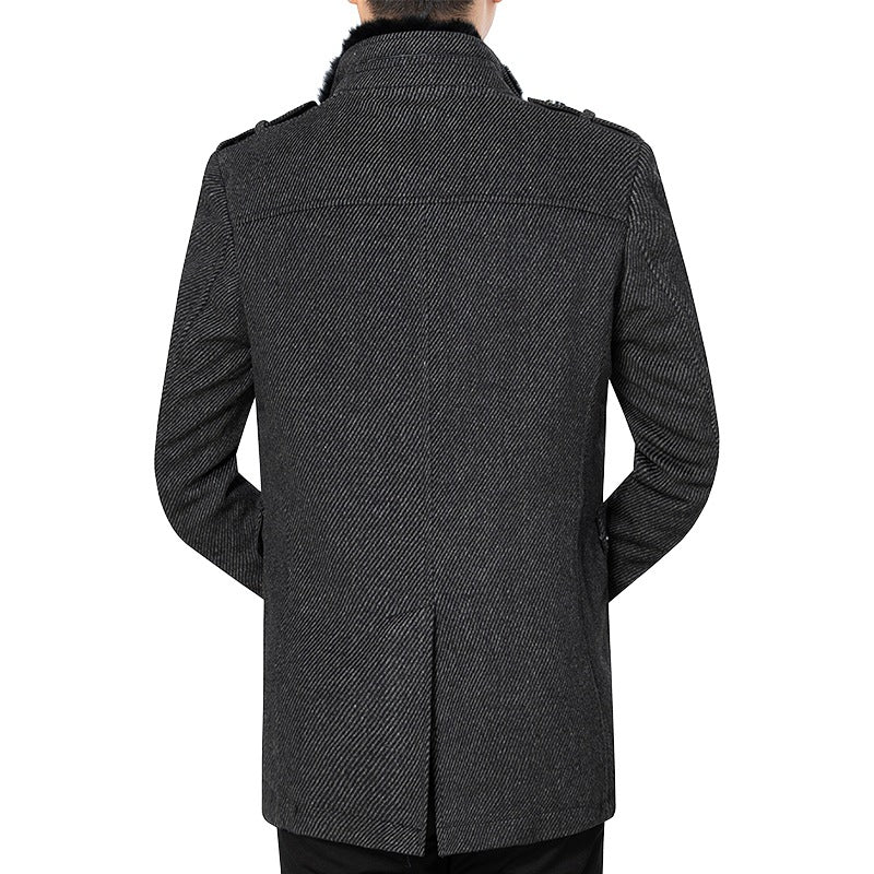 AutumnHiver Coat Laine Casual Lambswool Coat