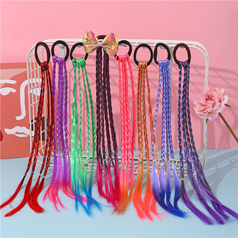 Série d'accessoires capillaires multicolores mignons et créatifs