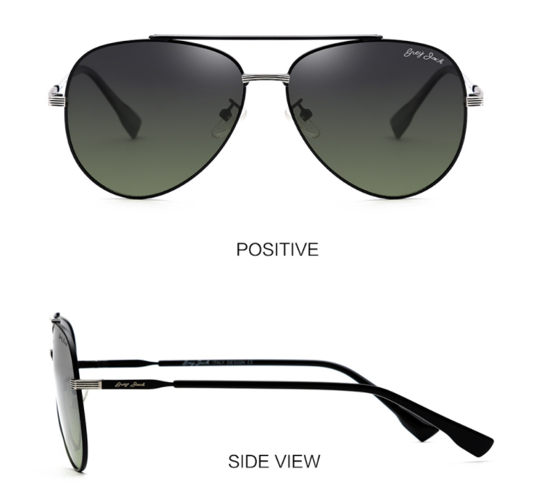 Lunettes de soleil polarisé en métal pour homme