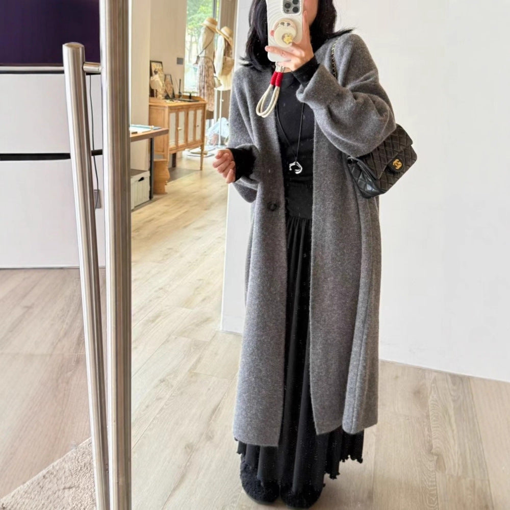 Couvercle de cardigan à maille simple à un bouton