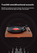 Lecteur d'enregistrement de vinyle Retro Bluetooth Audio intégré vieux jeu Phonograph Disc Piezoel