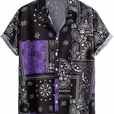 Chemise Hawaiienne Imprimée Créative Casual Homme
