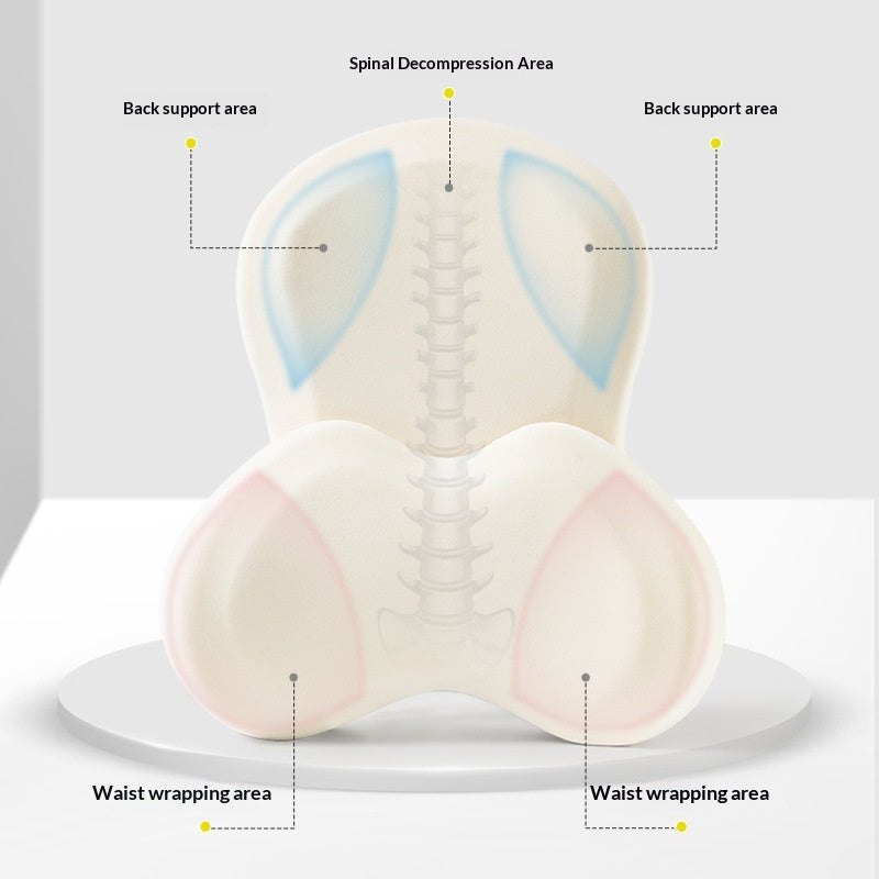 Car Seat Lumbar Support Cushion Split Set