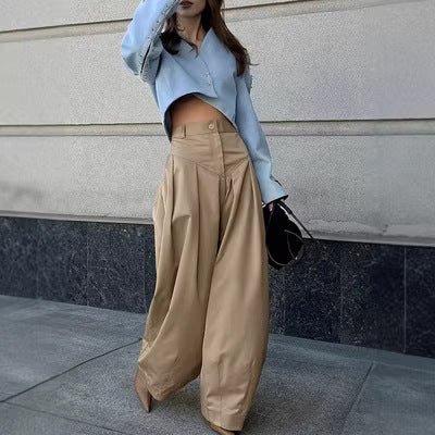 Pantalons de style rue à large jambe