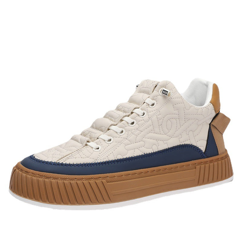 Chaussures de plateau tendance et polyvalent pour hommes
