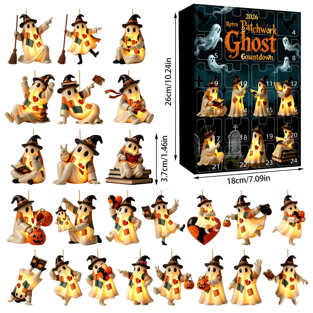 Pendentif Halloween Lighting Retro Patch Ghost
