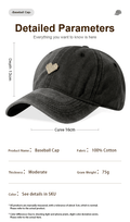 Vintage Crâne lavé Casquette de baseball 3D en métal Emblem réglable Unisex Dad Hat Streetwear