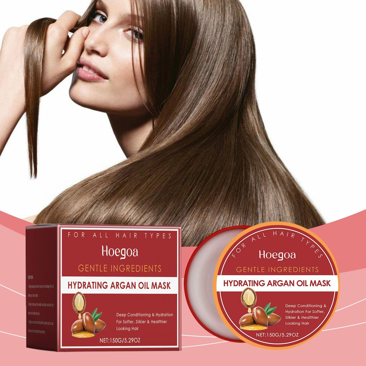 HOEGOA Argan Oil Rinse-off Masque capillaire