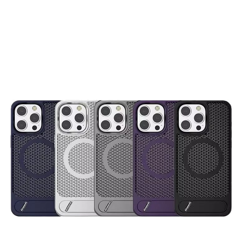 Boîtier de téléphone de la grille approprié Refroidissement de l'aspiration magnétique
