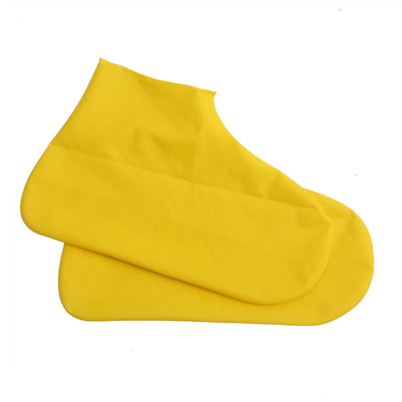 Couvre-chaussures imperméables en latex jaune