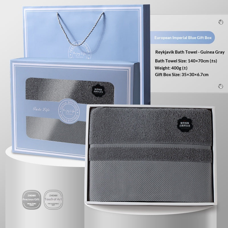 Ensemble de serviettes et de serviettes de bain avec logo personnalisable pour les cadeaux et souvenirs de retour