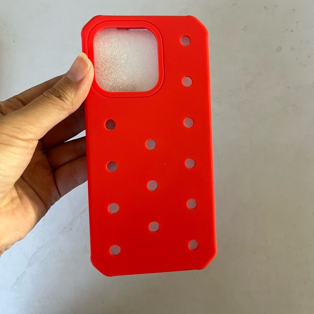 Convient pour 11 16Plus trou bricolage shoe Buckle modèle boîtier de téléphone en silicone
