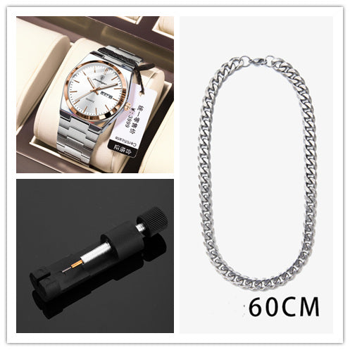 Montre à quartz ultra-mince étanche pour hommes