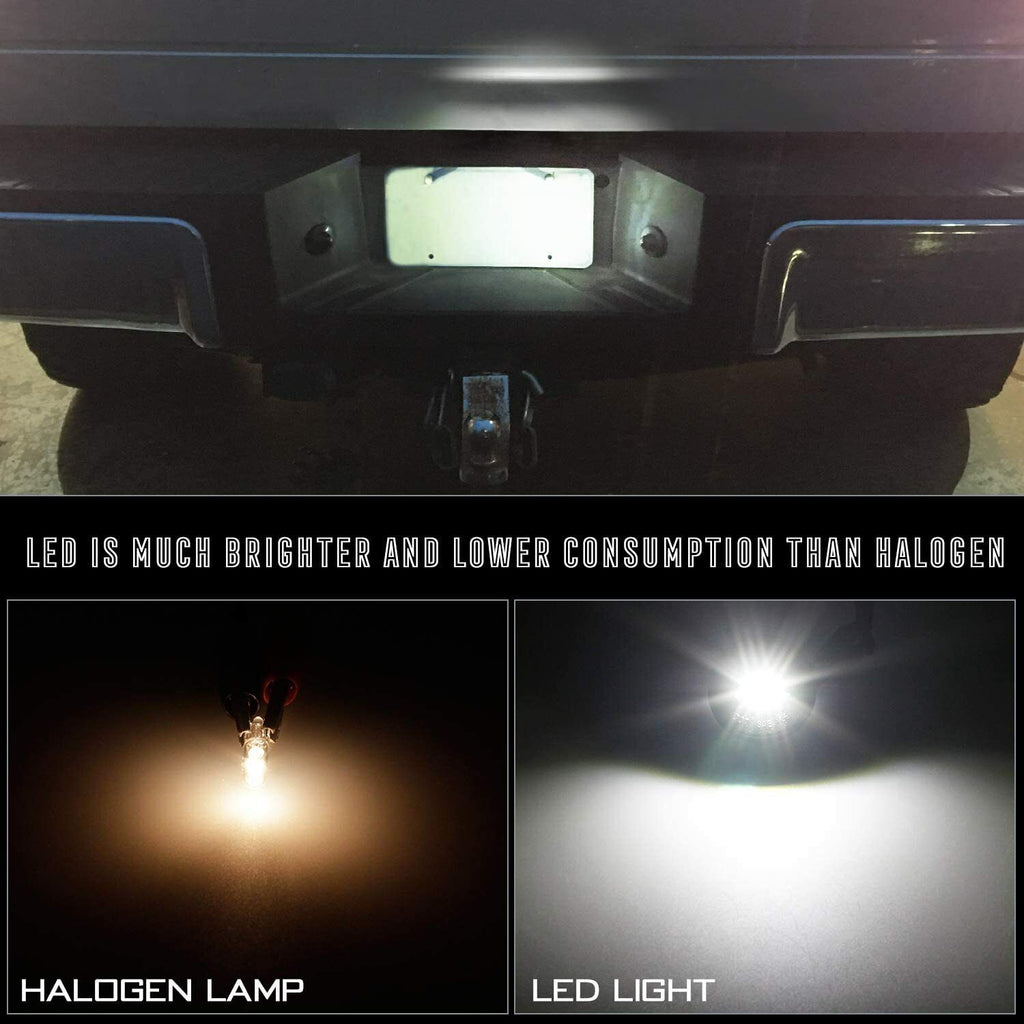 2x LED plaque d'immatriculation lampe d'étiquette de remplacement pour Ford F150 F250 F350