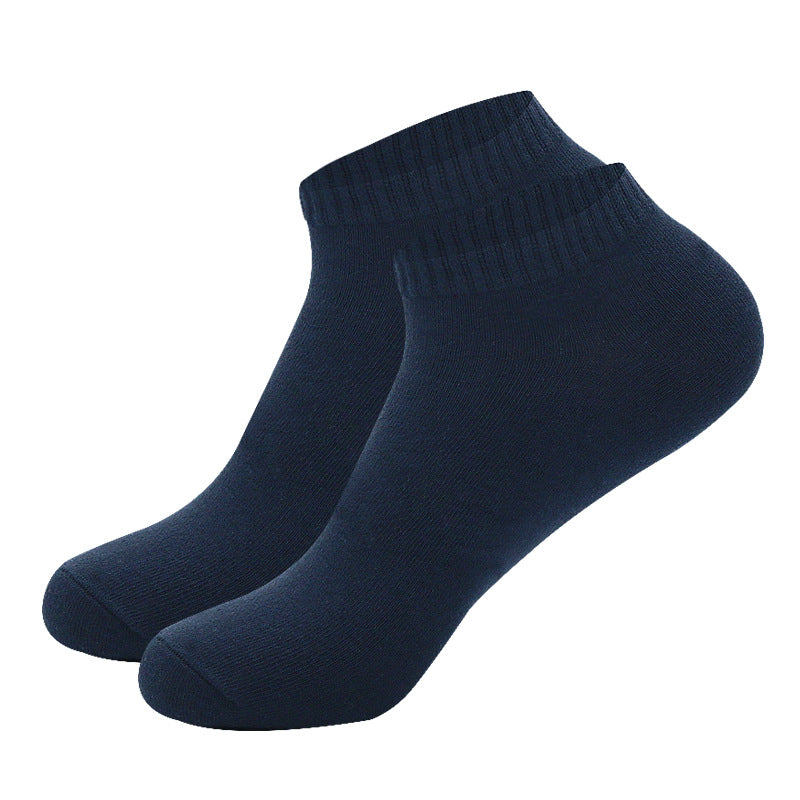 Hommes Coton Déodorant de couleur uni et Chaussettes à cheville absorbant la sueur