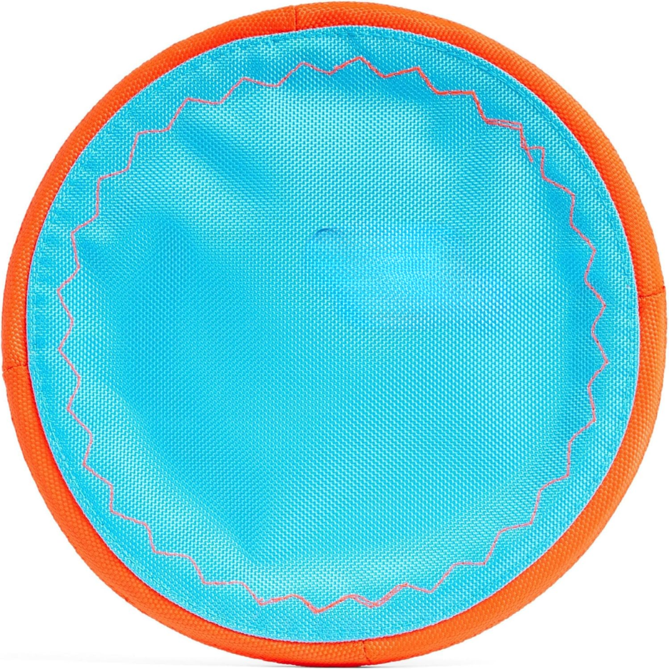 Frisbee pour chien en nylon à bords souples, flotte sur l'eau