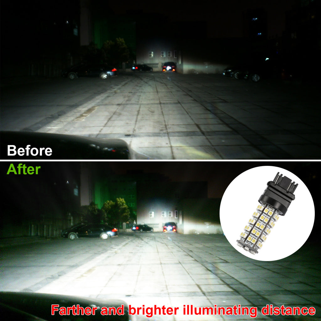 10Pcs par kit LED Ampoules de voiture 760lm T25 3528SMD 6000K Lampes auto Pure White Remplacemen