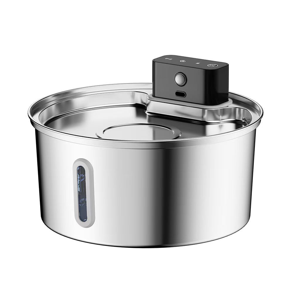 Robinet d'eau de chat en acier inoxydable Distributeur automatique d'eau circulante