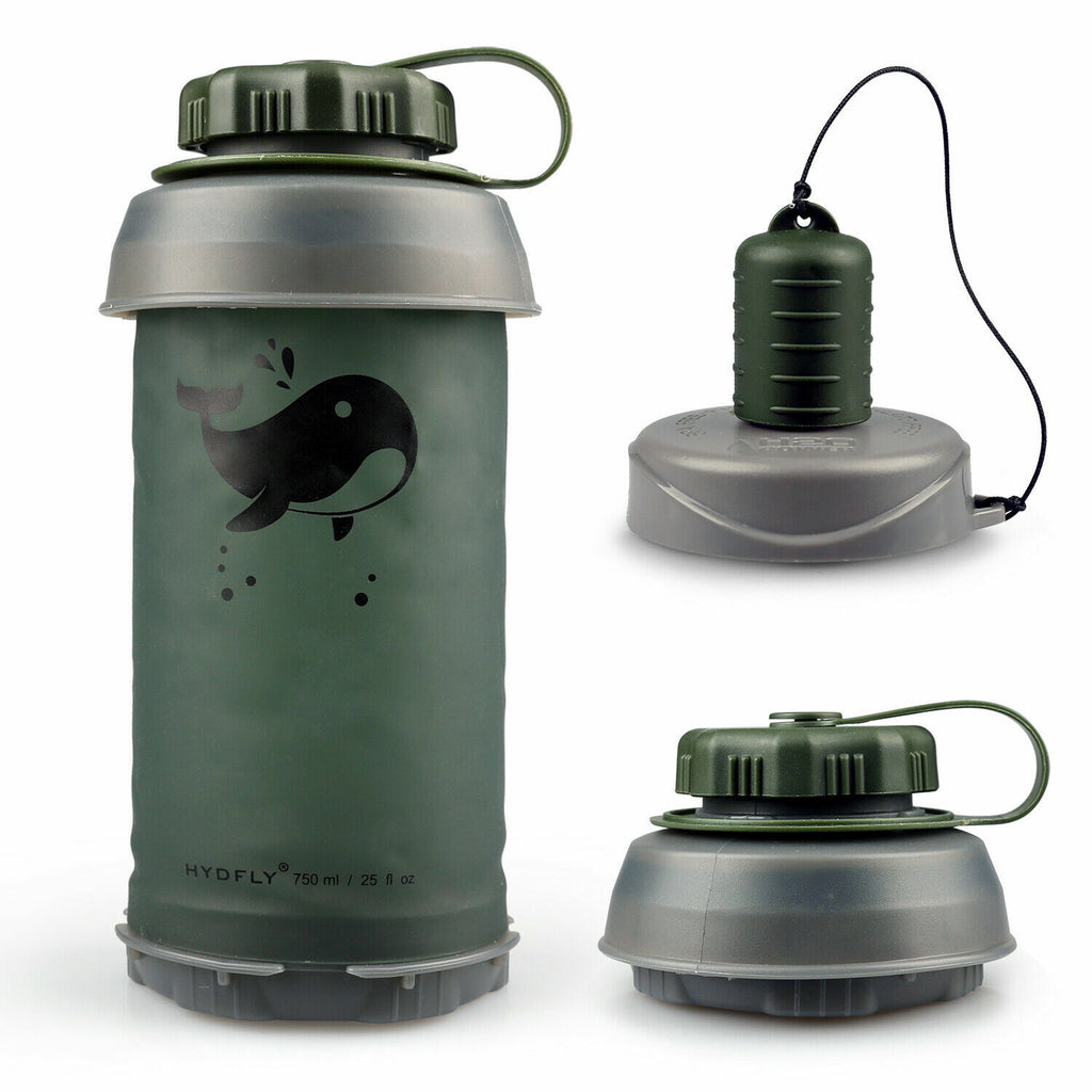 26Oz Filtre collapsible Filtration eau 2 étages BPA Randonnée pliable libre