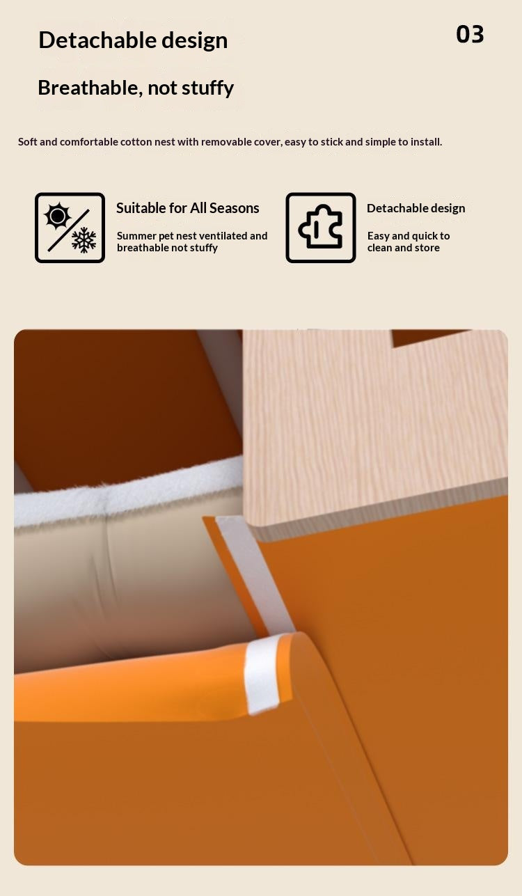 Meubles pour animaux en bois massif éco-friendly