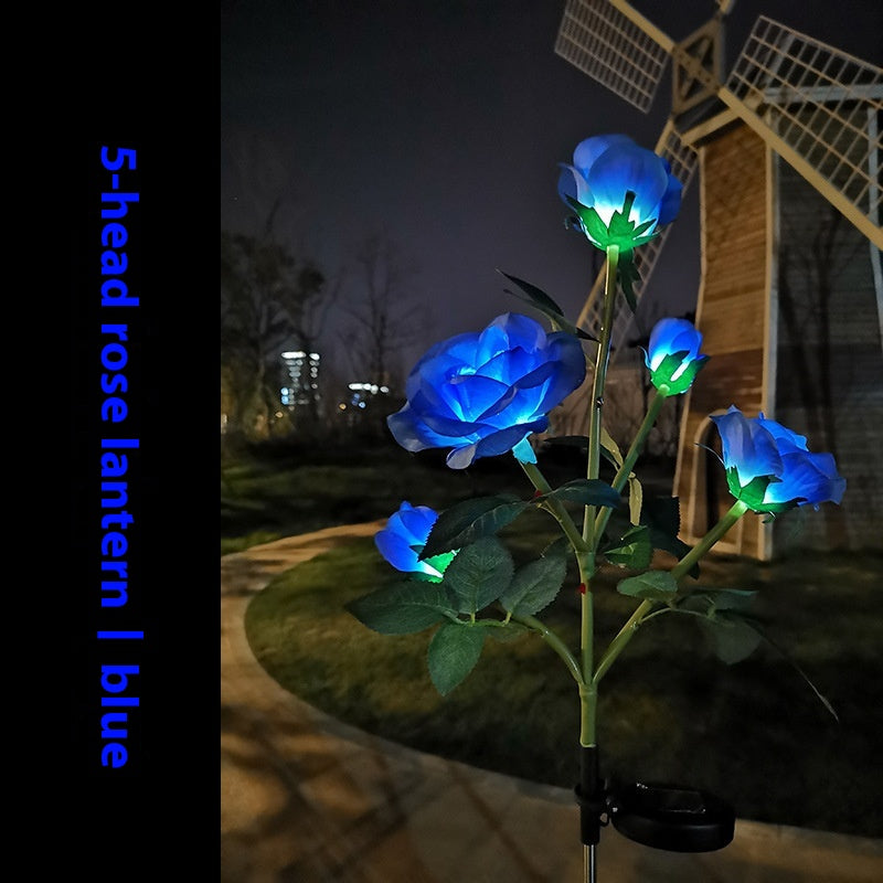 Lampe de jardin de pelouse solaire couleur LED