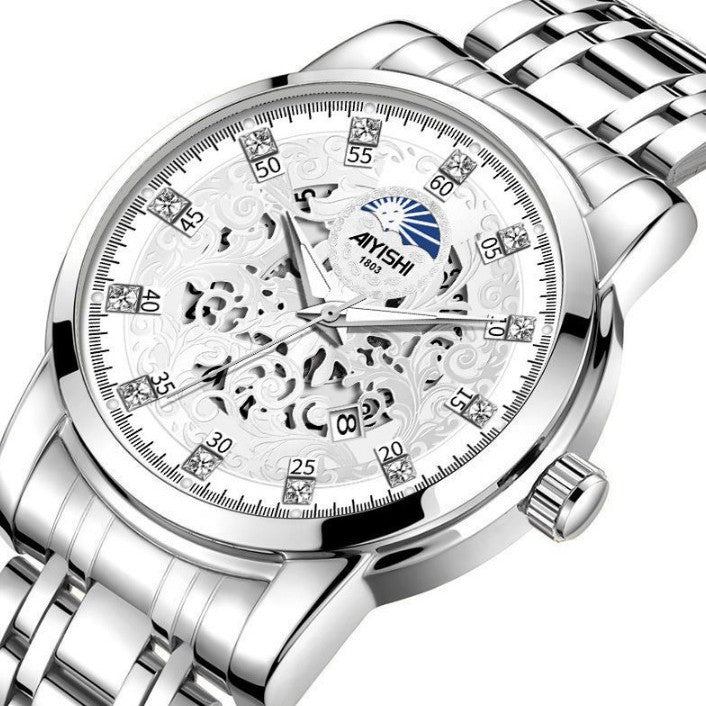 Waterproof automatic fashion non-mechanical watch