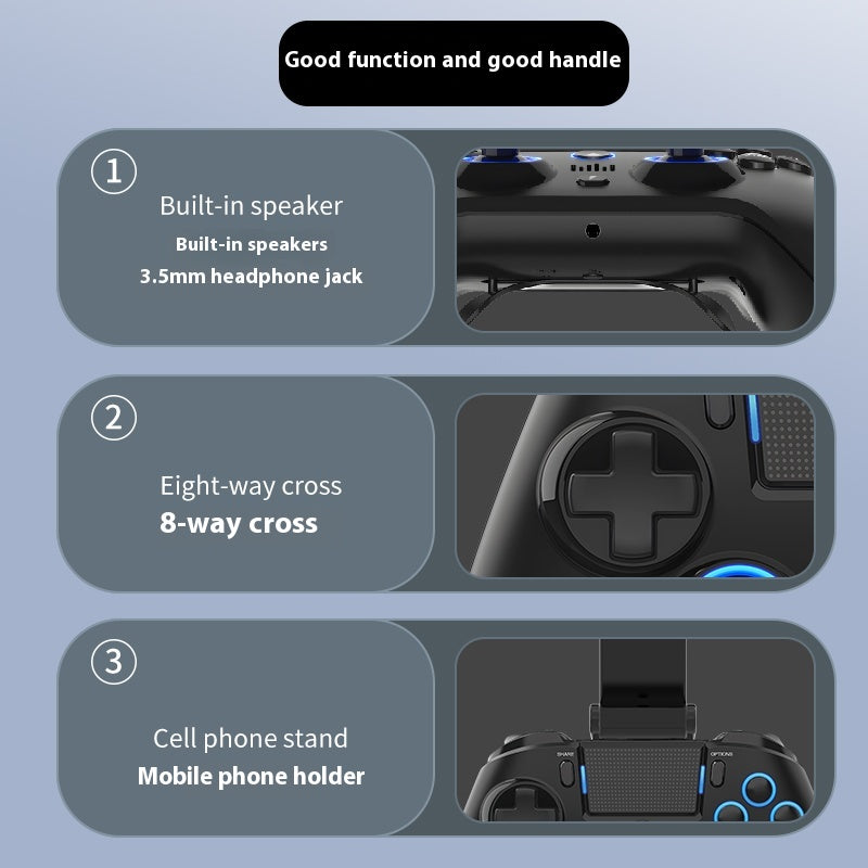 Bluetooth Gamepad Symmétrique Rocker Black Computer