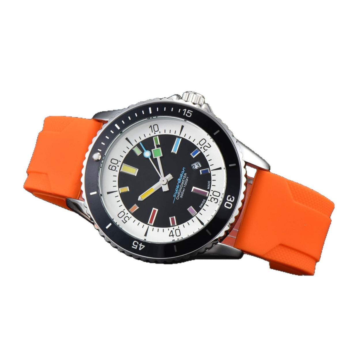 Montre Quartz homme élégant avec une sangle en silicone
