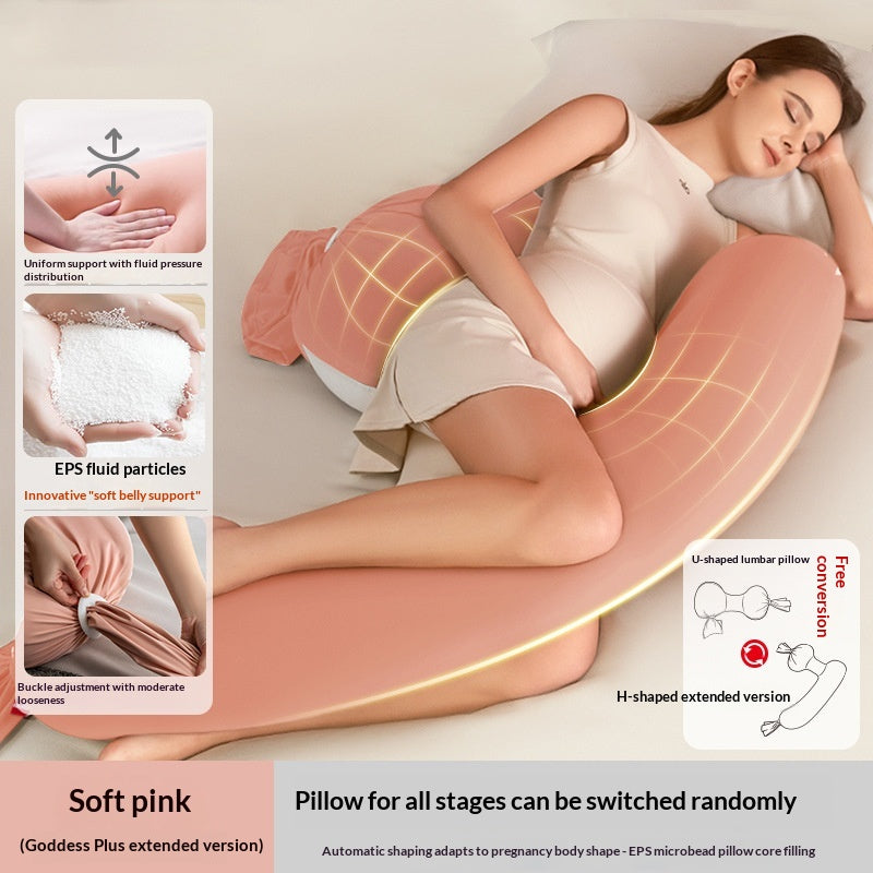 Oreiller de grossesse pour support du dos Oreiller de corps en forme de U Belly pour confortable