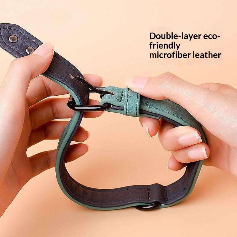 Collier de chien de compagnie ajustable anti-perte gravé