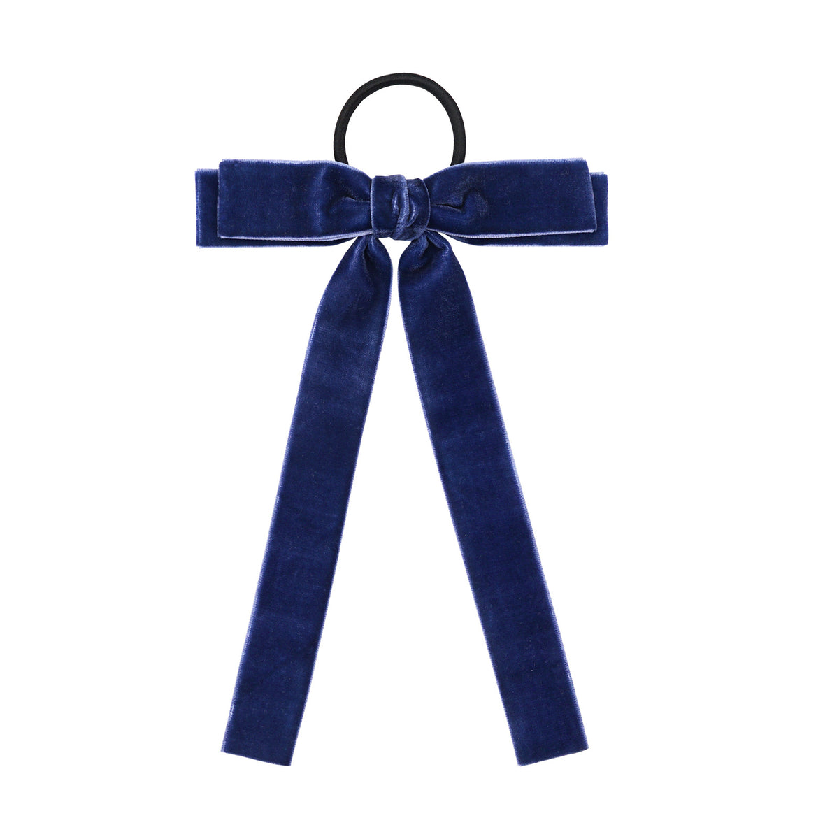 Velvet Bandeau Rubber Band Girl Bow Ribbon Cheval