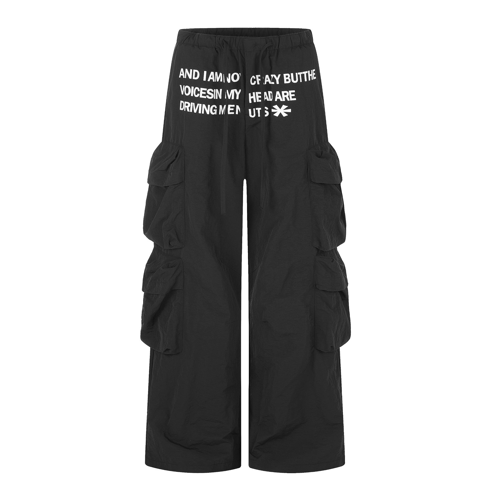 Femme Elastic-waist Street-style Lettre-print Pantalon à sèche-linge rapide en bon état