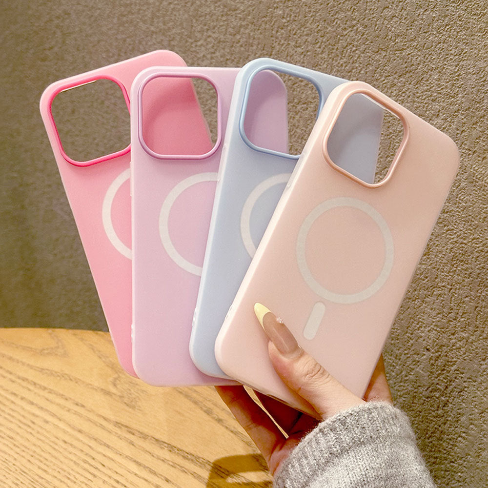 Fashion Personnalité Double couche boîtier de téléphone magnétique