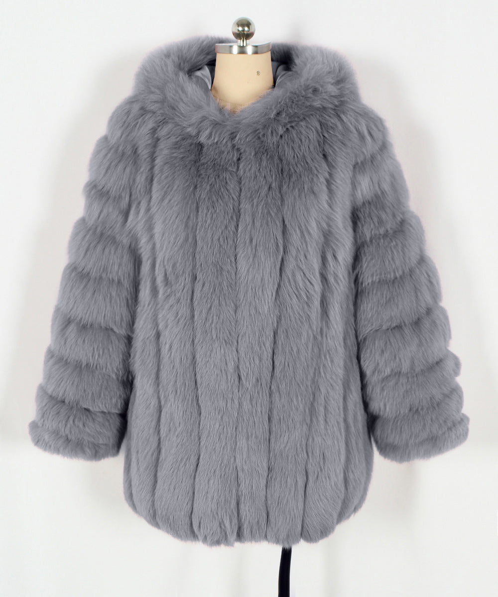 Autumnwinter européen et américain Faux Fur Warm Plush