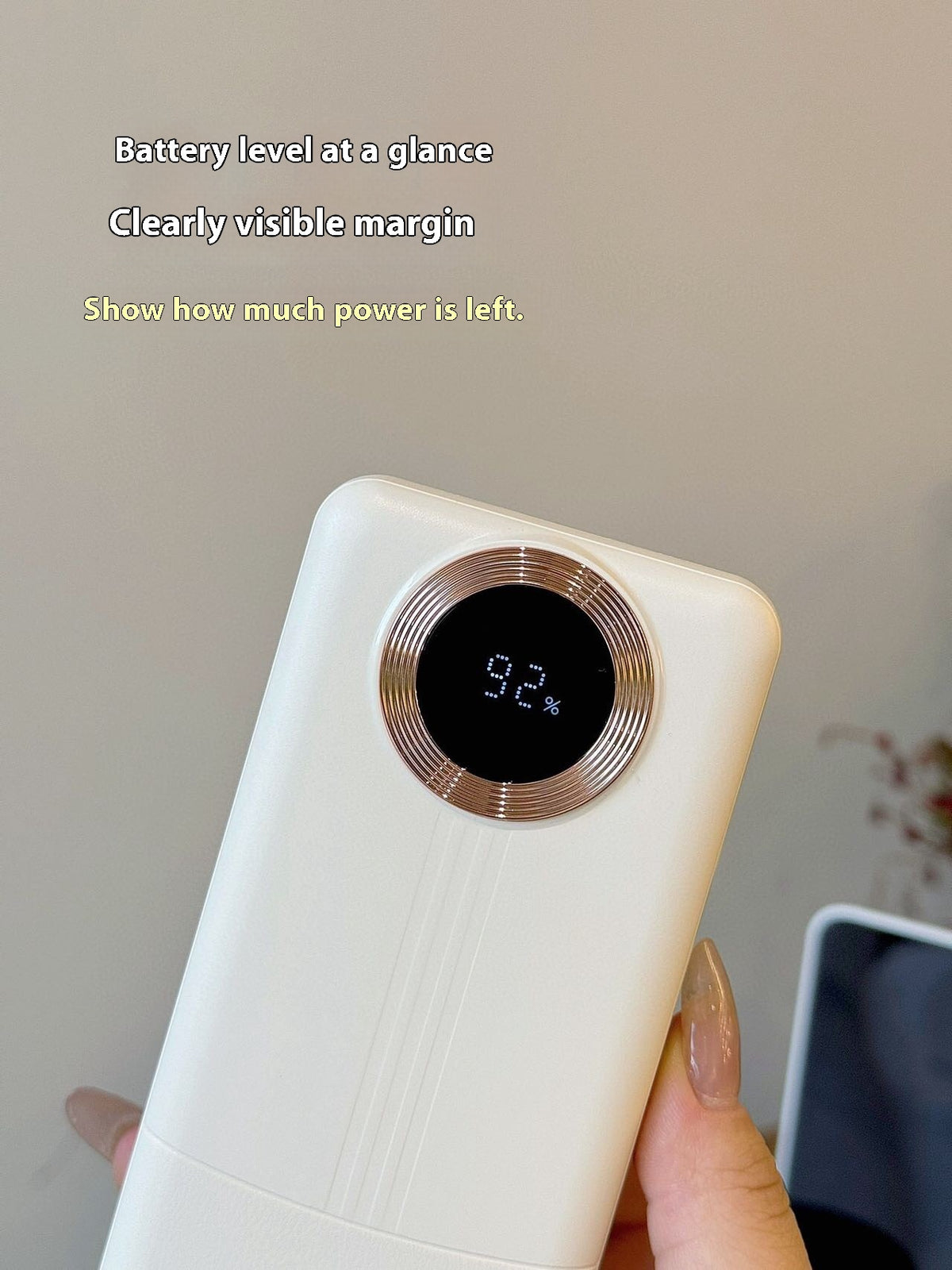 PD Fast Charge Power Bank 66W Super est livré avec câble de recharge