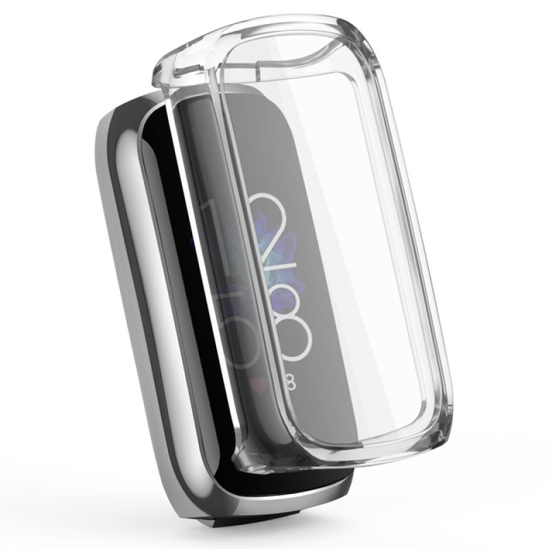 Montre boîtier TPU Electroplating tout inclus protection de l'écran en caoutchouc souple